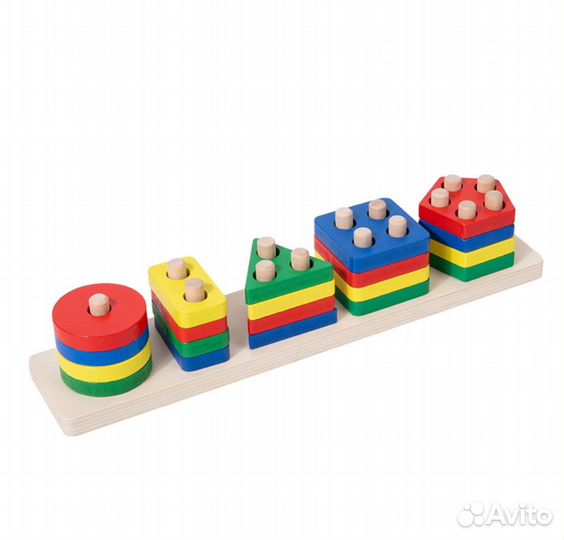 Деревянный сортер монтессори