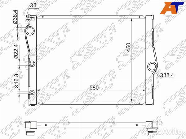 Радиатор BMW X5, BMW X5 E70 06-13, BMW X5 F15 14