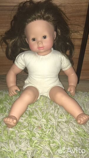 Немецкая винтажная мягконабивная кукла Gotz 42см