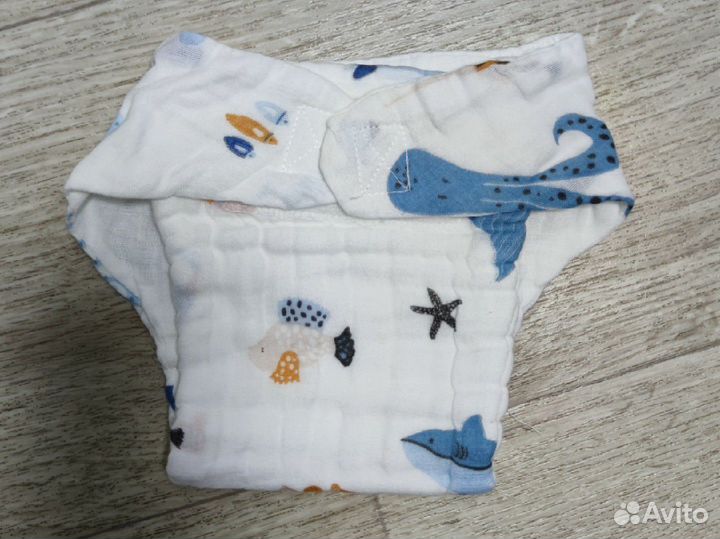 Многоразовые подгузники муслиновые