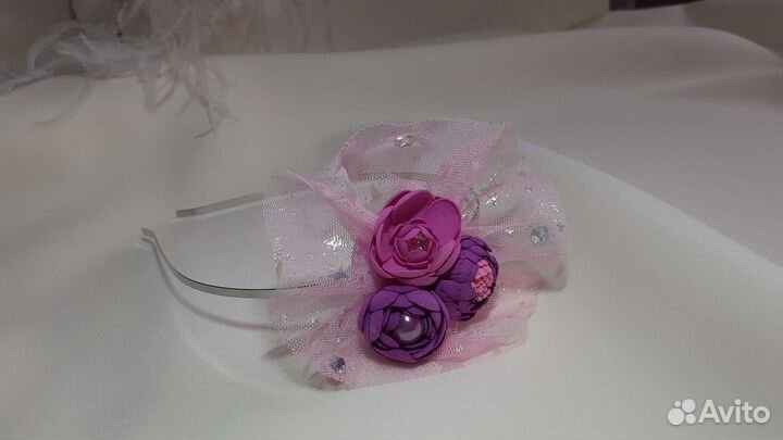 Ободок для волос ручной работы
