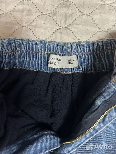 Джинсы теплые для девочки