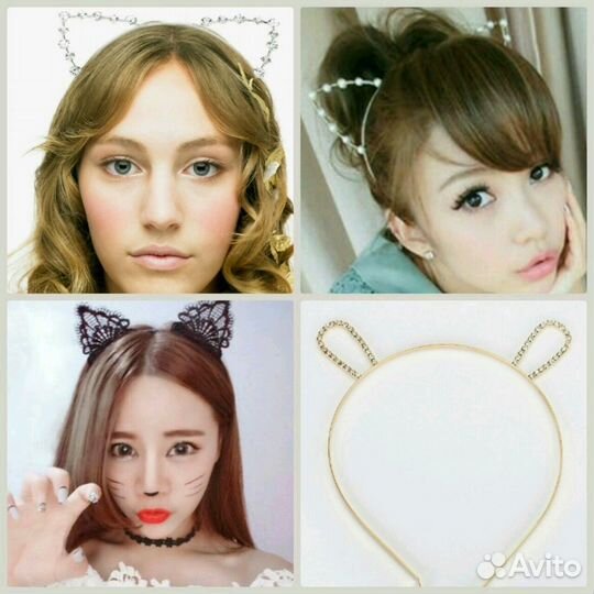 Ободок Уши на Новый год фотосессии