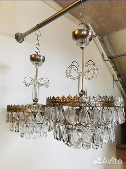 Люстры винтажные времен СССР