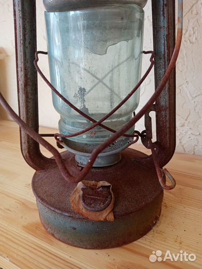 Старинная керосиновая лампа, летучая мышь. Лот 19