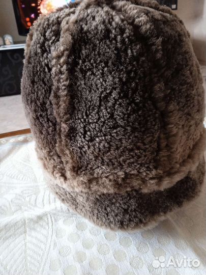 Шапка дубленая кожа размер 58