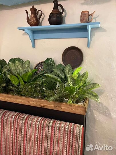 Растения искусственные для кашпо перегородки