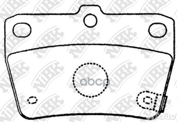 PN1424-nibk колодки дисковые з Toyota RAV4 1.8