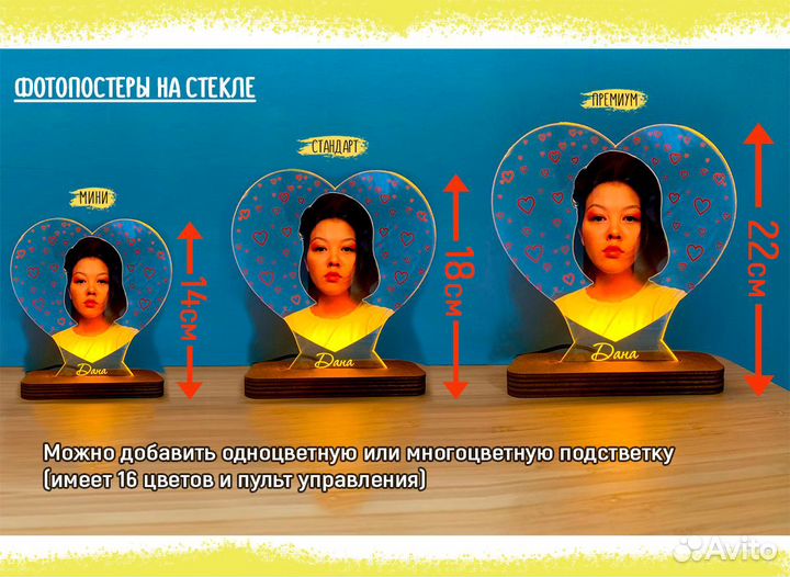 Постер рамка на стекле с фото art097