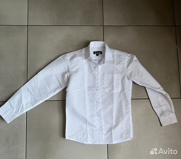 Рубашка белая для мальчика 132-140