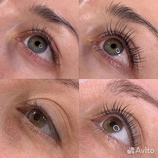 Ламинирование ресниц и бровей, окрашивание, коррек