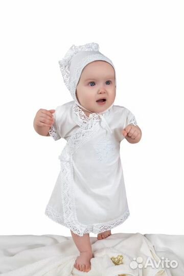 Крестильный набор для девочки 74 размера