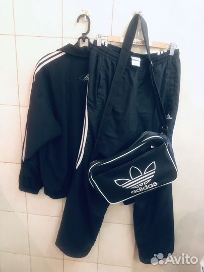 Олимпийка зипка и брюки adidas 90-е винтаж р.L