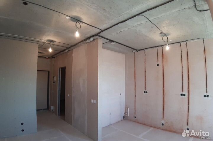 Услуги электрика, перенос розеток, штробление