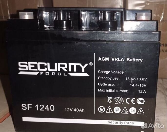 Аккумулятор security sf 1240