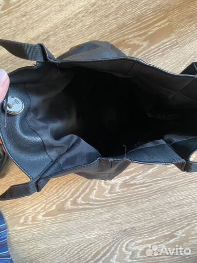 Кожаный шопер