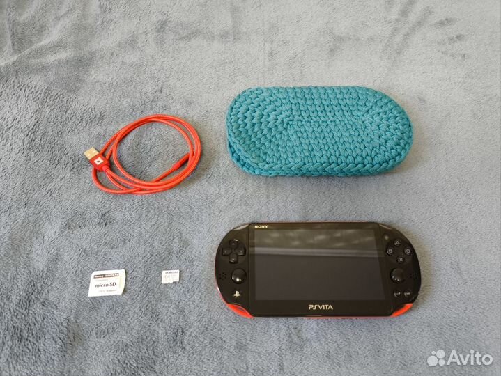 PS Vita slim red 64gb прошитая