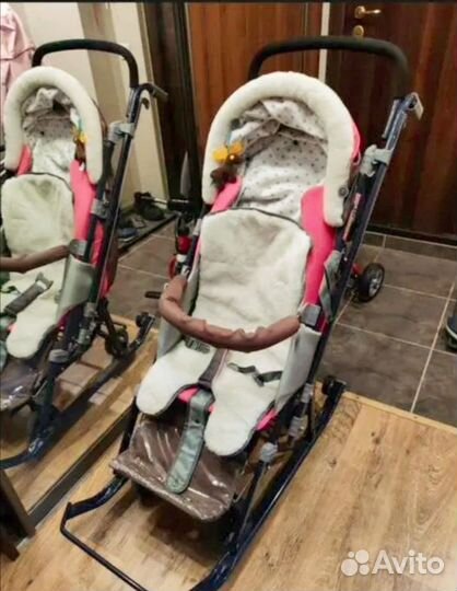 Детские санки коляска Nika