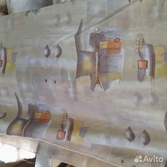 Тюль - вуаль набивная. Высота 280 см