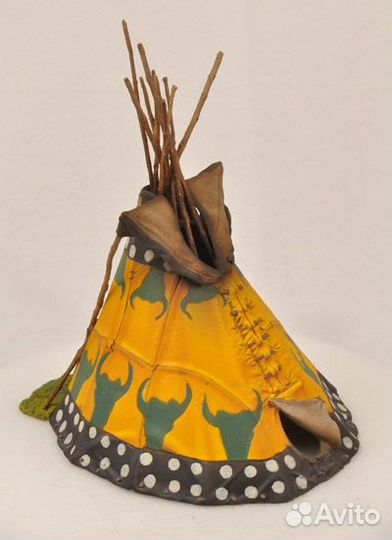 Индейское типи. black-hawk toy-soldier