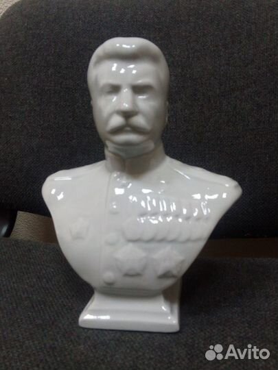 Бюст сталина фарфор высота 20 см