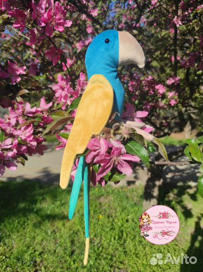 Попугай игрушка ручной работы