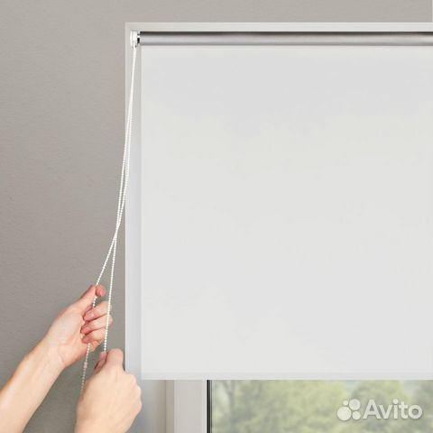 Рулонные шторы Блэкаут, белый
