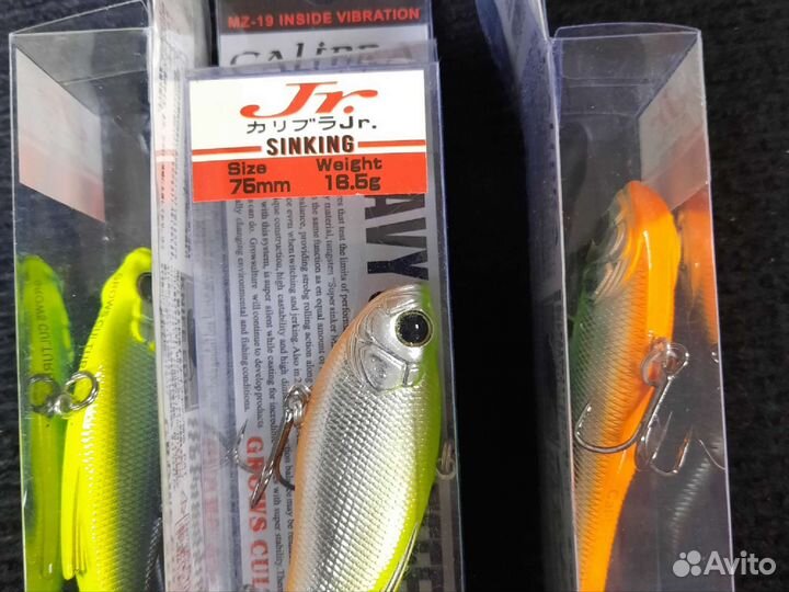 Calibra Jr 75 мм. Grows Culture воблер раттлин