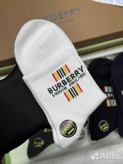 Набор мужских носков burberry на подарок премиум