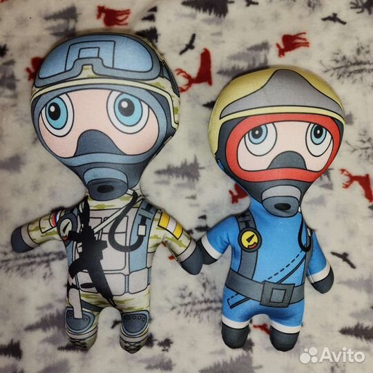 Игрушки мягкие водолазы