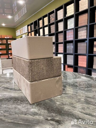 Кирпич облицовочный серый скала Железногорский