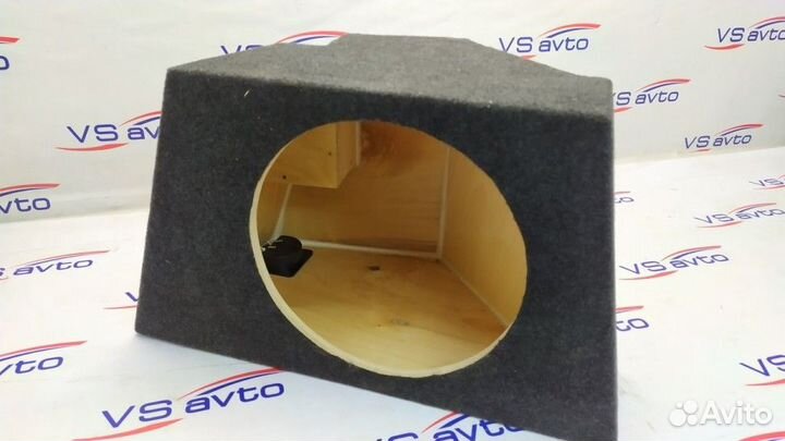 Короб в крыло Mitsubishi Lancer X под сабвуфер