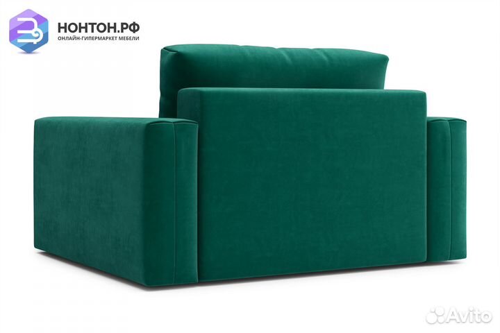 Кресло тик-так Монарх изумрудное