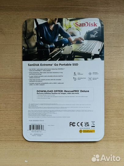 Sandisk extreme Go portable SSD 1TB новый