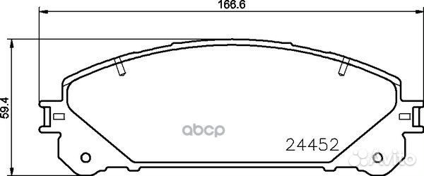 Колодки тормозные передние NP1109 nisshinbo