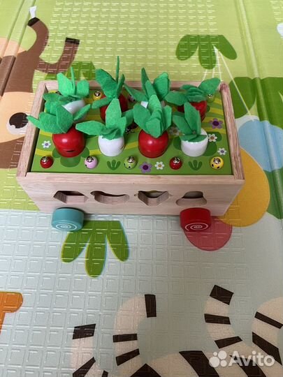 Развивающие деревянные игрушки монтессори