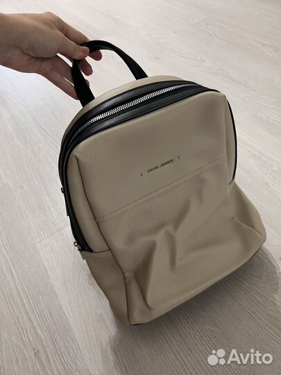 Рюкзак женский кожаный коричневый