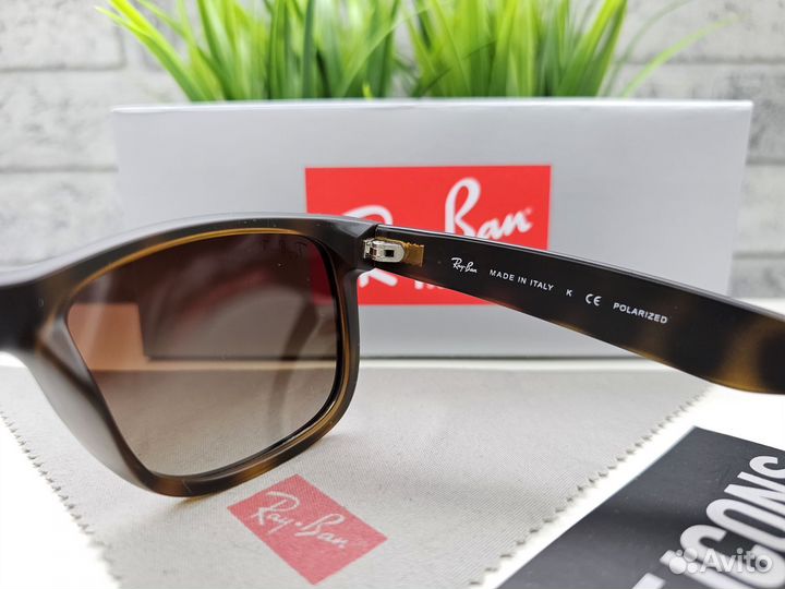 Очки Ray Ban Justin 4165 701/13 Leopard Коричневые