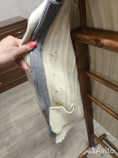 Кардиган мужской на молнии шерсть