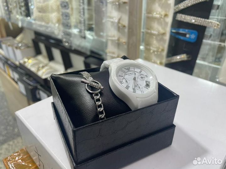 Часы женские керамика armani