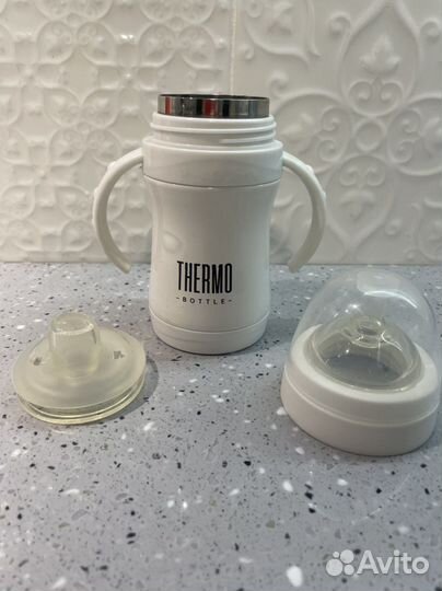 Поильник термо бутылочка happy baby 260 мл