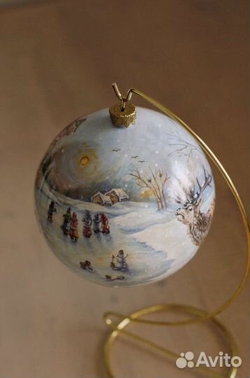 Ёлочный шар ручной работы