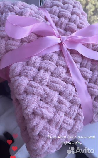 Плед из alize puffy