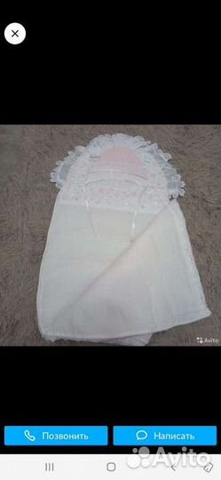 Конверт на выписку для девочки лето