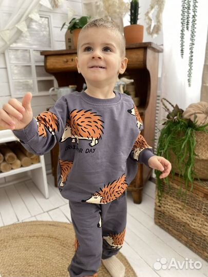 Костюм с ежиками для мальчика 128 рост