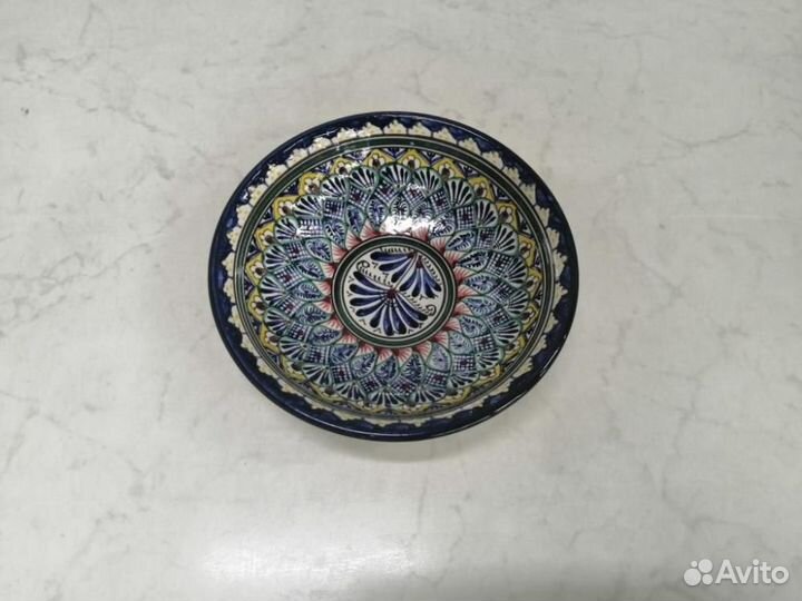 Тарелка глубокая 22 см. синий (том)