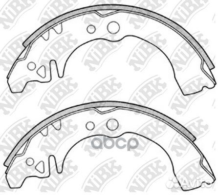 Тормозные колодки барабанные lifan smily 06- FN
