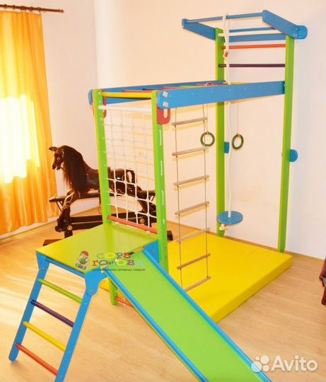 Детский спортивный комплекс-трансформер пристенный