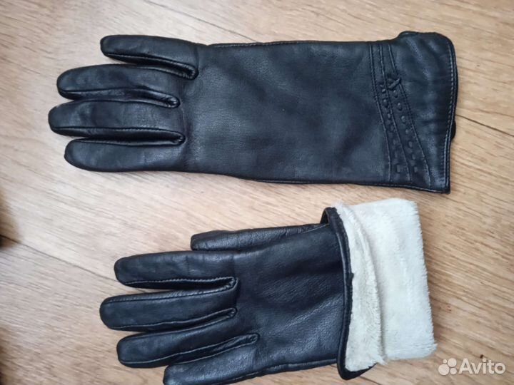 Перчатки кожаные