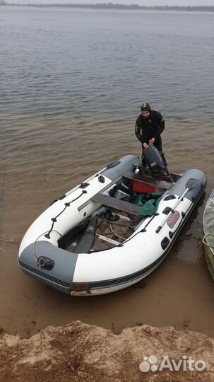 Пвх Лодка. Касатка 385 s. Мотор Nissan Marine 18 л